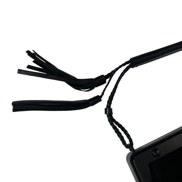 Gucci VINTAGE '03 Black Satin Pleated Multi Embroidered Tassel Mini Shoulder Bag - Picture 2 of 12